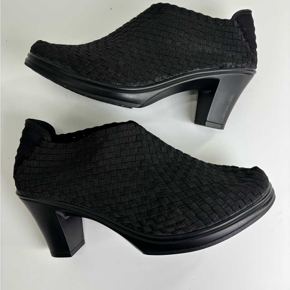 Bernie Mev Chesca woven heeled ankle boots 41 black 9.5 or 10